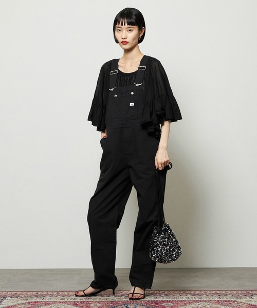 Lee(リー)の「Lee/リー テーパードオーバーオール/サロペット DUNGAREES/新色(サロペット/オーバーオール・レディース・ブラック/グリーン・X-SMALL/MEDIUM/SMALL)」の5枚目の写真