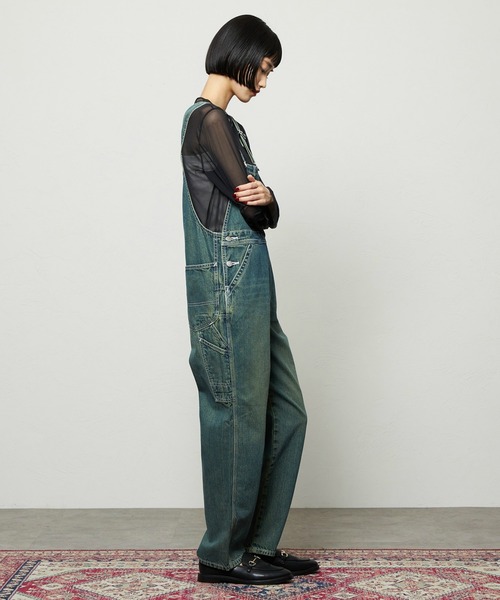 Lee(リー)の「Lee/リー テーパードオーバーオール/サロペット DUNGAREES/新色(サロペット/オーバーオール・レディース・ブラック/グリーン・X-SMALL/MEDIUM/SMALL)」の20枚目の写真