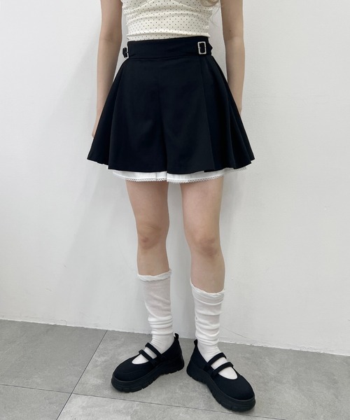 PHILLY(フィリー)の「レースレイヤードショートパンツ(その他パンツ・レディース・グレー/ブラック・FREE)」の5枚目の写真