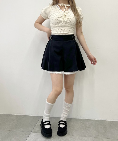 PHILLY(フィリー)の「レースレイヤードショートパンツ(その他パンツ・レディース・グレー/ブラック・FREE)」の8枚目の写真