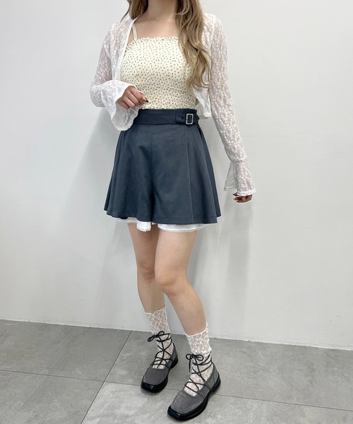 PHILLY(フィリー)の「レースレイヤードショートパンツ(その他パンツ・レディース・グレー/ブラック・FREE)」の12枚目の写真