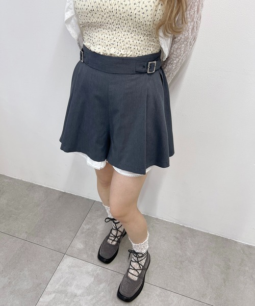 PHILLY(フィリー)の「レースレイヤードショートパンツ(その他パンツ・レディース・グレー/ブラック・FREE)」の11枚目の写真