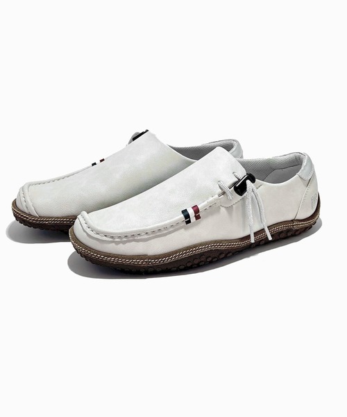 Conqueror(コンカラー)の「Conqueror/コンカラー OASIS LEA レザー シューズ 127(スニーカー・メンズ・ライトグレー・27.0cm/26.5cm/26.0cm/25.5cm/25.0cm/28.0cm/27.5cm)」の1枚目の写真