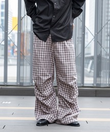 Check Wide Snow Loose Easy Pants/チェックワイドイージーパンツ
