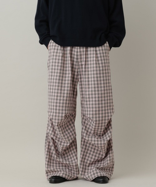 RAGEBLUE（レイジブルー）の「Check Wide Snow Loose Easy Pants/チェックワイドイージーパンツ（カーゴパンツ・メンズ・ブラウン/ブラック/ピンク・MEDIUM/LARGE）」の15枚目の写真