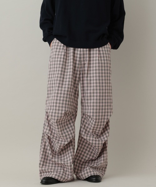 RAGEBLUE（レイジブルー）の「Check Wide Snow Loose Easy Pants/チェックワイドイージーパンツ（カーゴパンツ・メンズ・ブラウン/ブラック/ピンク・MEDIUM/LARGE）」の16枚目の写真