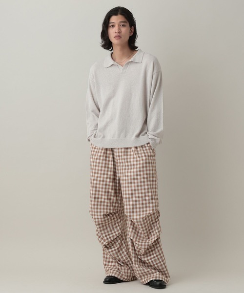 RAGEBLUE（レイジブルー）の「Check Wide Snow Loose Easy Pants/チェックワイドイージーパンツ（カーゴパンツ・メンズ・ブラウン/ブラック/ピンク・MEDIUM/LARGE）」の18枚目の写真