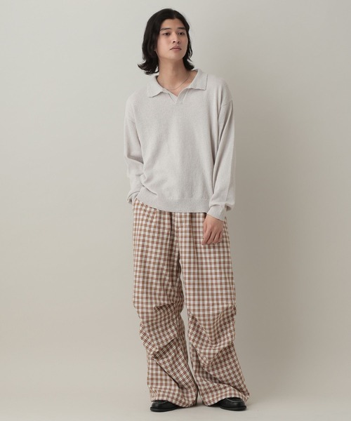 RAGEBLUE（レイジブルー）の「Check Wide Snow Loose Easy Pants/チェックワイドイージーパンツ（カーゴパンツ・メンズ・ブラウン/ブラック/ピンク・MEDIUM/LARGE）」の19枚目の写真