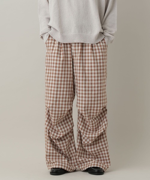 RAGEBLUE（レイジブルー）の「Check Wide Snow Loose Easy Pants/チェックワイドイージーパンツ（カーゴパンツ・メンズ・ブラウン/ブラック/ピンク・MEDIUM/LARGE）」の21枚目の写真