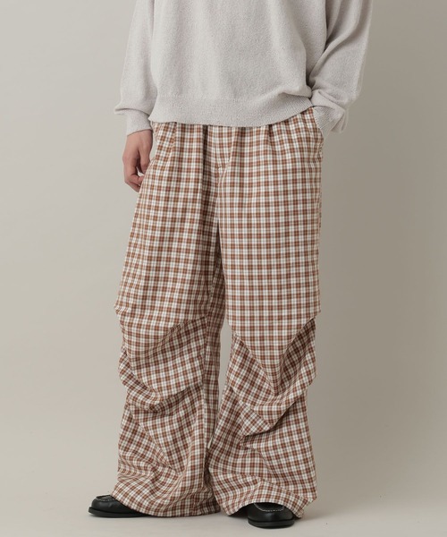 RAGEBLUE（レイジブルー）の「Check Wide Snow Loose Easy Pants/チェックワイドイージーパンツ（カーゴパンツ・メンズ・ブラウン/ブラック/ピンク・MEDIUM/LARGE）」の22枚目の写真