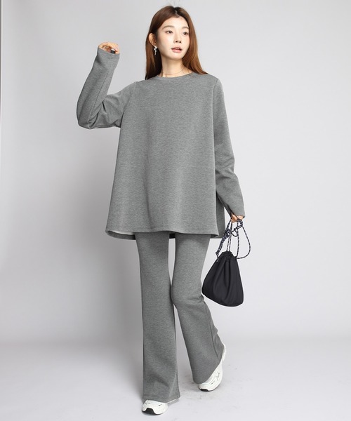 by LEGNA(バイレグナ)の「【選べる丈感】ダンボールニットフレアレギンス(その他パンツ・レディース・ピンク/グレー/アイボリー/グレイッシュベージュ/ブラック/ダークグレー・XL-Regular/L-Regular/M-Long/M-Regular/L-Short/M-Short/XL-Long/L-Long)」の19枚目の写真