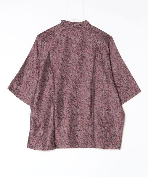 NEZU YOHINTEN(ネズヨウヒンテン)の「【SE1】【NEZU YOHINTEN/ネズヨウヒンテン】 100421 エスニックJQチュニックシャツ(シャツ/ブラウス・メンズ・ライトグリーン/Red・S)」の3枚目の写真