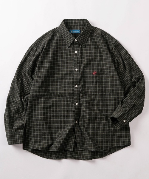 BEVERLY HILLS POLO CLUB（ビバリーヒルズポロクラブ）の「【71】【BEVERLY HILLS POLO CLUB/ビバリーヒルズポロクラブ】オーバーサイズ ワンポイント刺繍 ハイツイストコットン レギュラーカラーシャツ/無地/チェック/ストライプ/ポケット付（シャツ/ブラウス・レディース・ブラック/ベージュ系その他/ホワイト/ブルー系その他/ベージュ/ブルー/ブラック系その他・XL/L/M）」の4枚目の写真