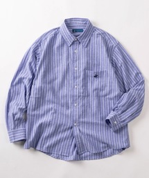 BEVERLY HILLS POLO CLUB | 【71】【BEVERLY HILLS POLO CLUB/ビバリーヒルズポロクラブ】オーバーサイズ ワンポイント刺繍 ハイツイストコットン レギュラーカラーシャツ/無地/チェック/ストライプ/ポケット付(シャツ/ブラウス)