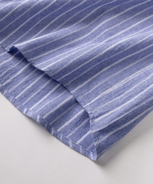 BEVERLY HILLS POLO CLUB（ビバリーヒルズポロクラブ）の「【71】【BEVERLY HILLS POLO CLUB/ビバリーヒルズポロクラブ】オーバーサイズ ワンポイント刺繍 ハイツイストコットン レギュラーカラーシャツ/無地/チェック/ストライプ/ポケット付（シャツ/ブラウス・レディース・ブラック/ベージュ系その他/ホワイト/ブルー系その他/ベージュ/ブルー/ブラック系その他・XL/L/M）」の11枚目の写真