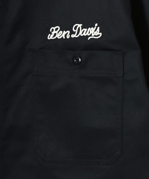 BEN DAVIS（ベンデイビス）の「BEN DAVIS/ベンデイビス RACER SS WORK SHIRT/オーバーサイズ TCツイル ワーク バックプリント刺繍 レギュラーカラー 半袖シャツ/レディース メンズ（シャツ/ブラウス・メンズ・サックスブルー/ダークグリーン/ブラック・XL/L/M）」の18枚目の写真