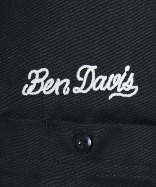 BEN DAVIS（ベンデイビス）の「BEN DAVIS/ベンデイビス RACER SS WORK SHIRT/オーバーサイズ TCツイル ワーク バックプリント刺繍 レギュラーカラー 半袖シャツ/レディース メンズ（シャツ/ブラウス・メンズ・サックスブルー/ダークグリーン/ブラック・XL/L/M）」の19枚目の写真