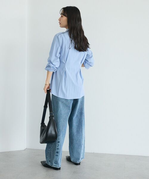 CRAFT STANDARD BOUTIQUE（クラフトスタンダードブティック）の「カーブデニムパンツ（デニムパンツ・レディース・ブラック/ライトグレー/インディゴブルー・M/L）」の10枚目の写真