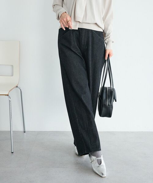 CRAFT STANDARD BOUTIQUE（クラフトスタンダードブティック）の「カーブデニムパンツ（デニムパンツ・レディース・ブラック/ライトグレー/インディゴブルー・M/L）」の18枚目の写真