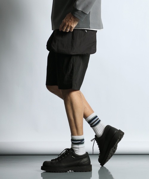 The DUFFER of ST.GEORGE(ザダファーオブセントジョージ)の「TECH RIPSTOP UTILITY SHORTS:セットアップ対応 テック リップストップ ユーティリティ ショーツ(その他パンツ・メンズ・ブラック/ブルー・MEDIUM/LARGE)」の11枚目の写真