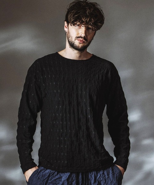 NO ID.(ノーアイディ)の「【NO ID.】Shrink BIG Pullover / シュリンクビッグプルオーバー(Tシャツ/カットソー・メンズ・ホワイト/ブラック・ONE SIZE)」の13枚目の写真