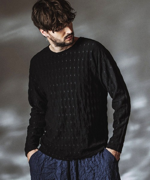 NO ID.(ノーアイディ)の「【NO ID.】Shrink BIG Pullover / シュリンクビッグプルオーバー(Tシャツ/カットソー・メンズ・ホワイト/ブラック・ONE SIZE)」の15枚目の写真