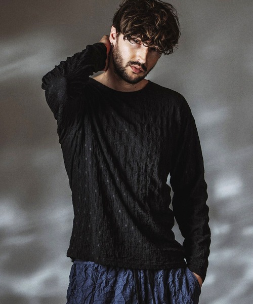 NO ID.(ノーアイディ)の「【NO ID.】Shrink BIG Pullover / シュリンクビッグプルオーバー(Tシャツ/カットソー・メンズ・ホワイト/ブラック・ONE SIZE)」の16枚目の写真
