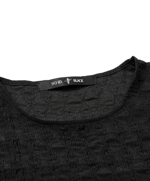 NO ID.(ノーアイディ)の「【NO ID.】Shrink BIG Pullover / シュリンクビッグプルオーバー(Tシャツ/カットソー・メンズ・ホワイト/ブラック・ONE SIZE)」の22枚目の写真