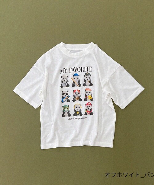 aBity select(アビティセレクト)の「【aBity select./アビティセレクト】MY FAVORITE アソートビッグシルエット半袖Tシャツ(Tシャツ/カットソー・キッズ・ライトグレー/オフホワイト/その他1/アイボリー・110/100/90/130/120)」の4枚目の写真