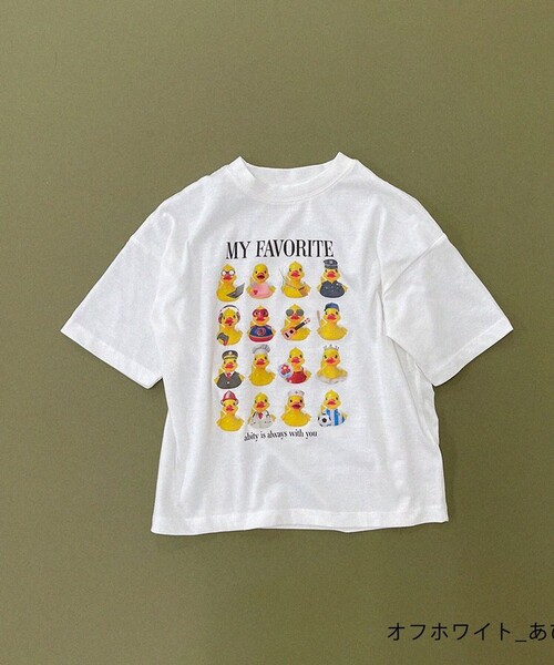 aBity select(アビティセレクト)の「【aBity select./アビティセレクト】MY FAVORITE アソートビッグシルエット半袖Tシャツ(Tシャツ/カットソー・キッズ・ライトグレー/オフホワイト/その他1/アイボリー・110/100/90/130/120)」の2枚目の写真