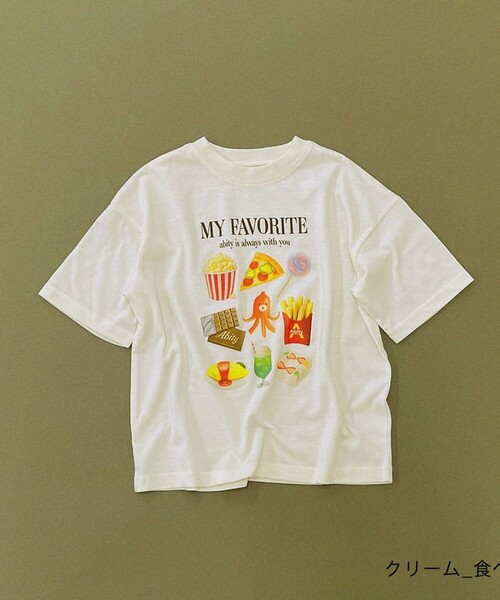 aBity select(アビティセレクト)の「【aBity select./アビティセレクト】MY FAVORITE アソートビッグシルエット半袖Tシャツ(Tシャツ/カットソー・キッズ・ライトグレー/オフホワイト/その他1/アイボリー・110/100/90/130/120)」の1枚目の写真