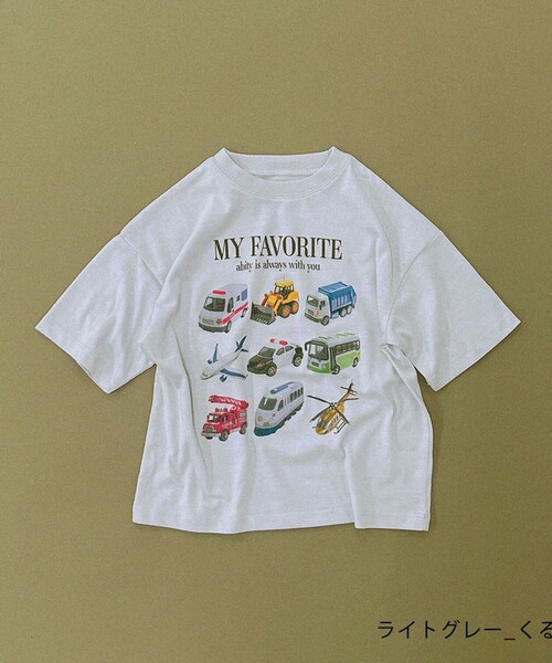 aBity select(アビティセレクト)の「【aBity select./アビティセレクト】MY FAVORITE アソートビッグシルエット半袖Tシャツ(Tシャツ/カットソー・キッズ・ライトグレー/オフホワイト/その他1/アイボリー・110/100/90/130/120)」の3枚目の写真