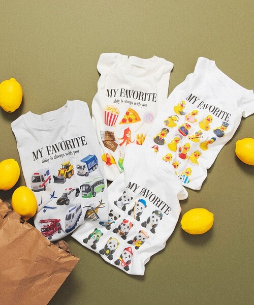 aBity select(アビティセレクト)の「【aBity select./アビティセレクト】MY FAVORITE アソートビッグシルエット半袖Tシャツ(Tシャツ/カットソー・キッズ・ライトグレー/オフホワイト/その他1/アイボリー・110/100/90/130/120)」の7枚目の写真