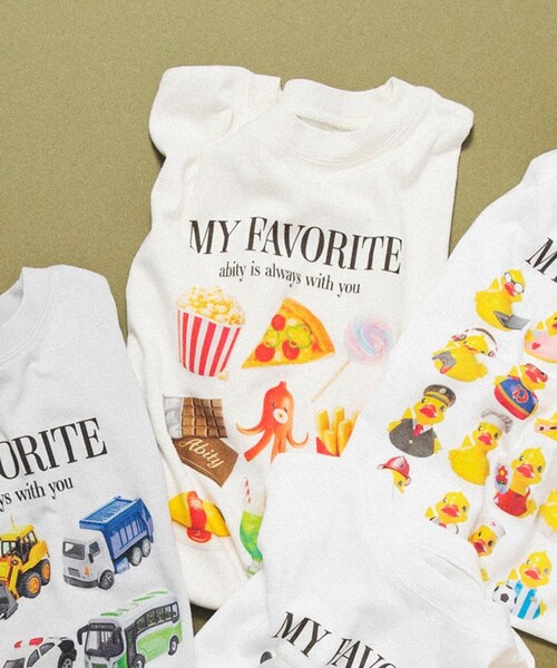 aBity select(アビティセレクト)の「【aBity select./アビティセレクト】MY FAVORITE アソートビッグシルエット半袖Tシャツ(Tシャツ/カットソー・キッズ・ライトグレー/オフホワイト/その他1/アイボリー・110/100/90/130/120)」の8枚目の写真