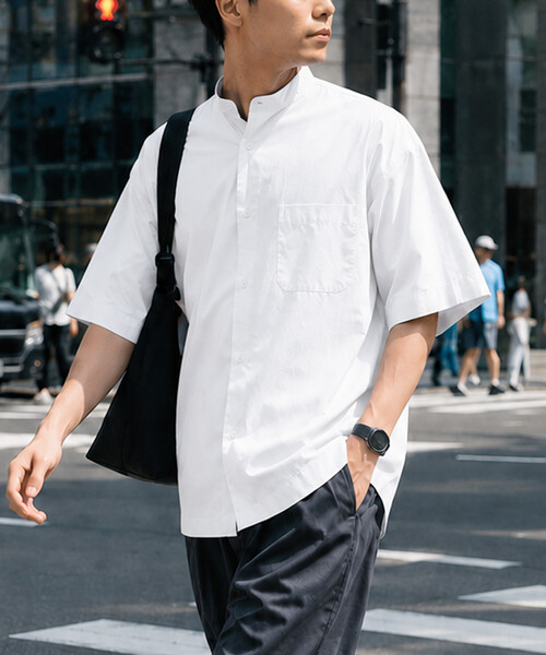 セール】限定展開 Relax Fit リラックスフィット バンドカラー