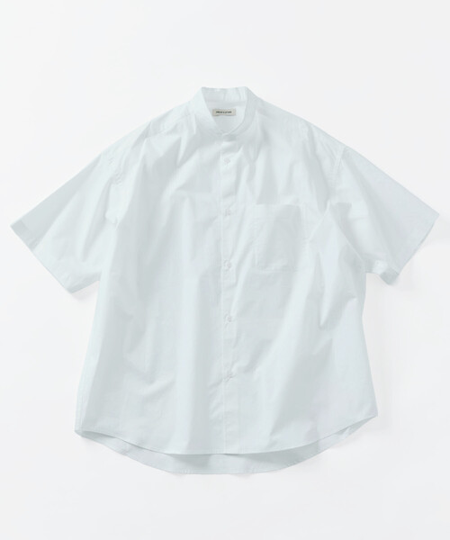FREAK'S STORE(フリークスストア)の「限定展開 Relax Fit リラックスフィット バンドカラー ショートスリーブ シャツ(シャツ/ブラウス・メンズ・ブルー系その他/ブラック/サックスブルー/チャコールグレー/ホワイト/ベージュ・LARGE/MEDIUM/SMALL)」の15枚目の写真