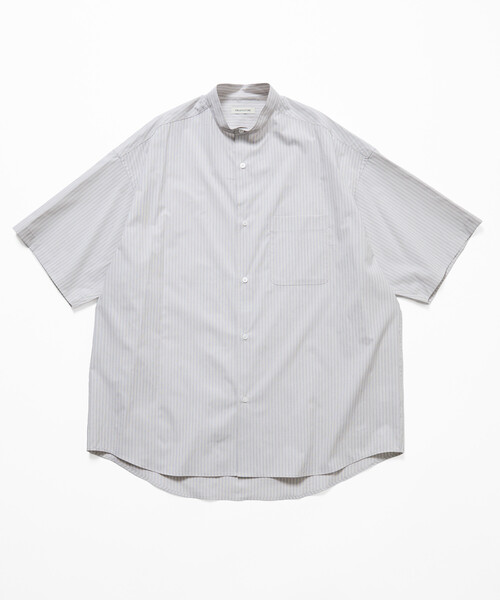 FREAK'S STORE(フリークスストア)の「限定展開 Relax Fit リラックスフィット バンドカラー ショートスリーブ シャツ(シャツ/ブラウス・メンズ・ブルー系その他/ブラック/サックスブルー/チャコールグレー/ホワイト/ベージュ・LARGE/MEDIUM/SMALL)」の17枚目の写真