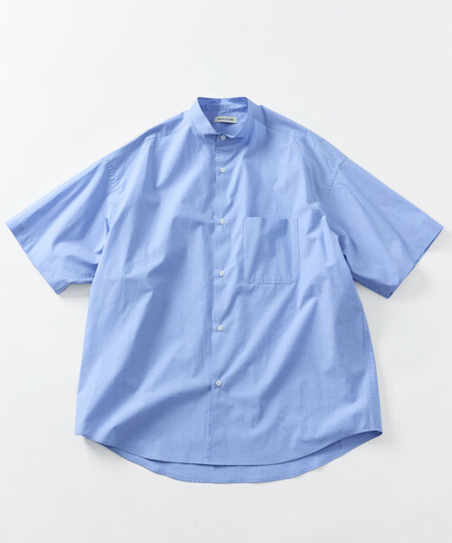 FREAK'S STORE(フリークスストア)の「限定展開 Relax Fit リラックスフィット バンドカラー ショートスリーブ シャツ(シャツ/ブラウス・メンズ・ブルー系その他/ブラック/サックスブルー/チャコールグレー/ホワイト/ベージュ・LARGE/MEDIUM/SMALL)」の19枚目の写真