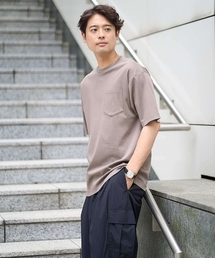 a.v.v（アーヴェヴェ）の「【雑誌MonoMax5月号掲載】究極の無地Tシャツ シルケットスムースワイドシルエットカットソー【洗濯機で洗える 接触冷感 UVカット 毛玉になりにくい】（Tシャツ/カットソー）」