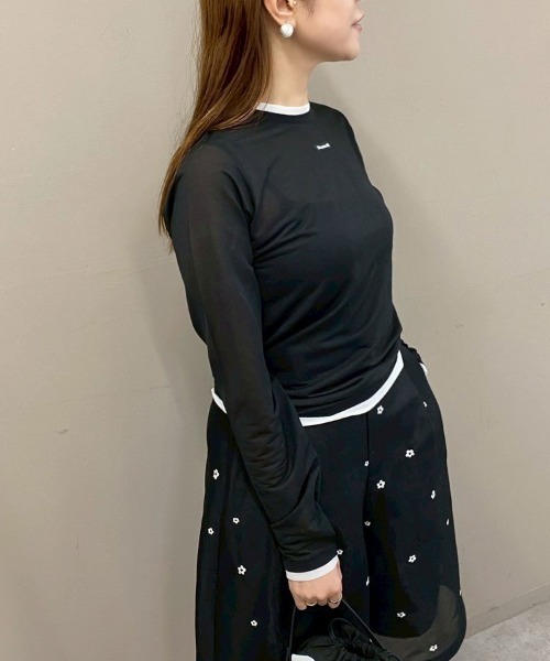 DONOBAN(ドノバン)の「レイヤードシアートップス(シャツ/ブラウス・レディース・ホワイト系その他/イエロー/ブラック/ライトブルー/ホワイト/ライトピンク・ONE SIZE)」の7枚目の写真