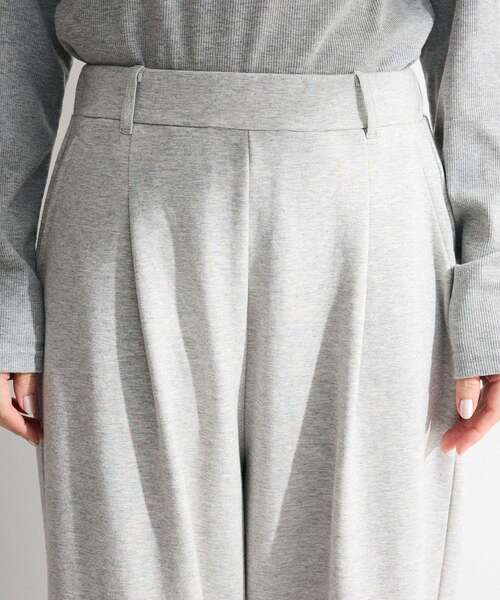 Green　Parks（グリーンパークス）の「タックワイドスウェットパンツ（スウェットパンツ・レディース・ライトグレー/杢グレー/ブラック・FREE）」の11枚目の写真