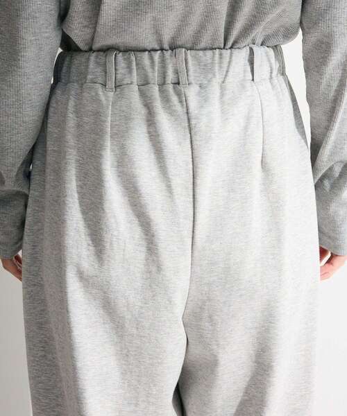 Green　Parks（グリーンパークス）の「タックワイドスウェットパンツ（スウェットパンツ・レディース・ライトグレー/杢グレー/ブラック・FREE）」の13枚目の写真