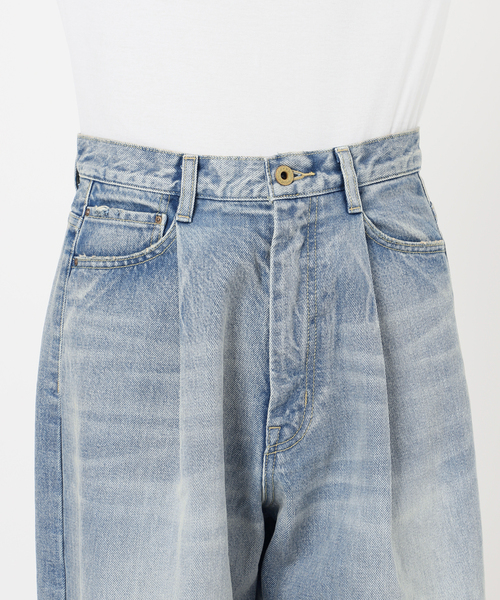 Spick & Span(スピックアンドスパン)の「《WEB限定 / 追加2》5 1/2 TUCKBARREL DENIM(デニムパンツ・レディース・サックスブルー/ブルー系その他・26/27/28)」の3枚目の写真