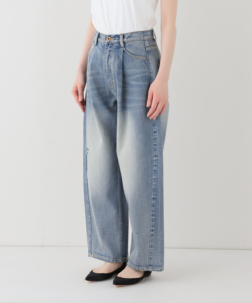 Spick & Span(スピックアンドスパン)の「《WEB限定 / 追加2》5 1/2 TUCKBARREL DENIM(デニムパンツ・レディース・サックスブルー/ブルー系その他・26/27/28)」の18枚目の写真