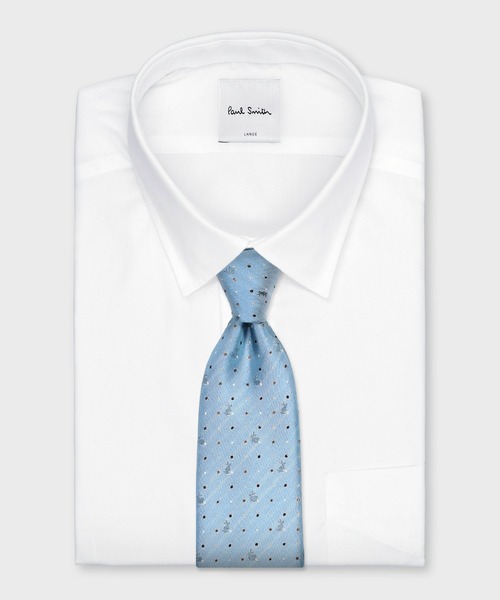 Paul Smith（ポールスミス）の「“Rabbit Dot” タイ【160046 552MJ】（ネクタイ・メンズ・サックスブルー/ダークグリーン/ダークインディゴブルー・FREE）」の7枚目の写真
