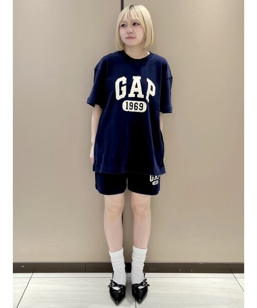 GAP(ギャップ)の「ヴィンテージソフト フレンチテリー GAPロゴ スウェットショートパンツ(スウェットパンツ・メンズ・ネイビー/オフホワイト/グレー・XS/S/M/L/XL)」の18枚目の写真