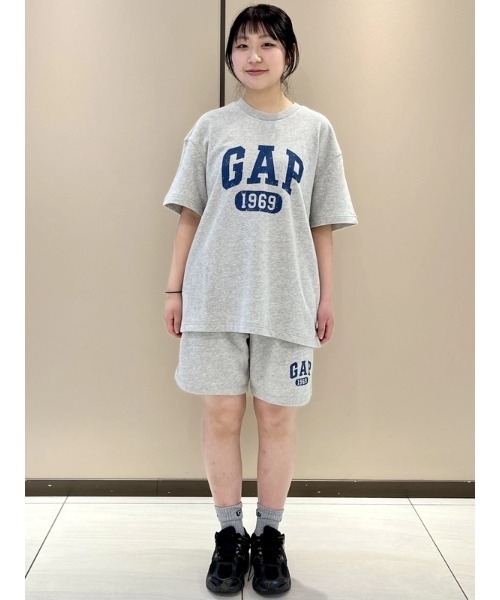 GAP(ギャップ)の「ヴィンテージソフト フレンチテリー GAPロゴ スウェットショートパンツ(スウェットパンツ・メンズ・ネイビー/オフホワイト/グレー・XS/S/M/L/XL)」の7枚目の写真