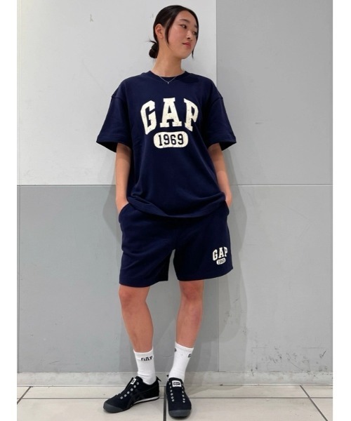 GAP(ギャップ)の「ヴィンテージソフト フレンチテリー GAPロゴ スウェットショートパンツ(スウェットパンツ・メンズ・ネイビー/オフホワイト/グレー・XS/S/M/L/XL)」の9枚目の写真
