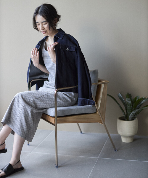 Firsthand(ファーストハンド)の「Firsthand/ファーストハンド カミラチェック Iラインワンピース / セットアップ対応(ワンピース・レディース・ブラック/ブルーグリーン・SMALL/MEDIUM)」の17枚目の写真