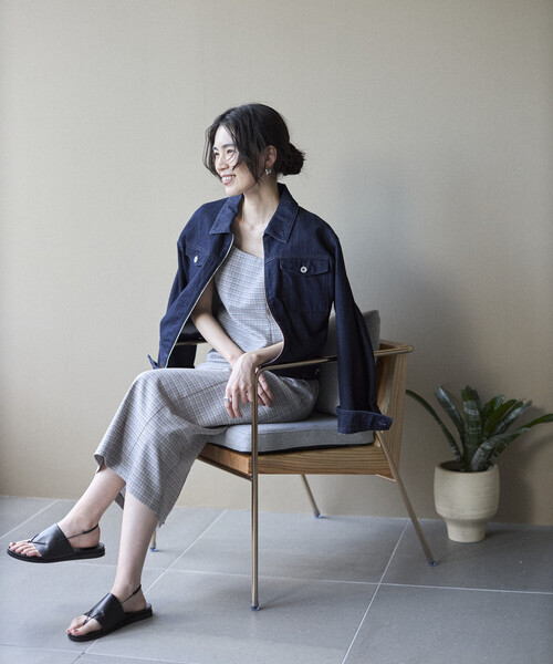 Firsthand(ファーストハンド)の「Firsthand/ファーストハンド カミラチェック Iラインワンピース / セットアップ対応(ワンピース・レディース・ブラック/ブルーグリーン・SMALL/MEDIUM)」の18枚目の写真